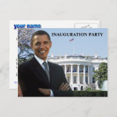 Uitnodiging Obama Inauguration Party (Voorkant / Achterkant)
