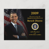 Uitnodiging Obama Inauguration Party Briefkaart (Voorkant)