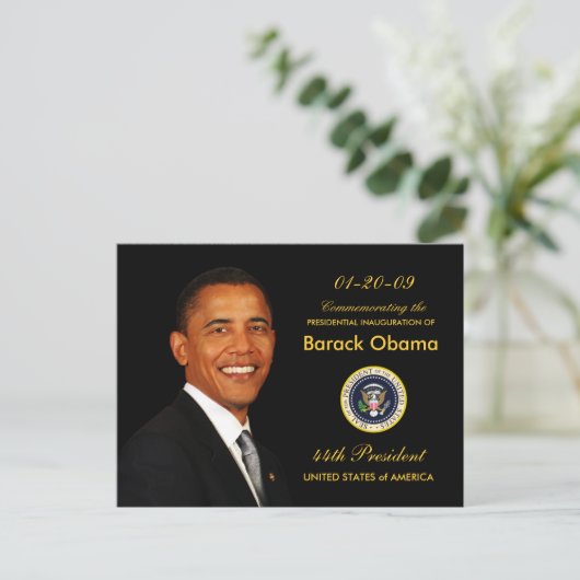 Uitnodiging Obama Inauguration Party - Formeel (Staand voorkant)