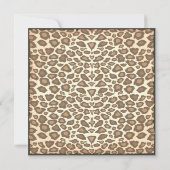 Uitnodiging oerwoud Zoo Party (Achterkant)