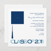 Uitnodiging of aankondiging van afstuderen Pet Squ (Voorkant / Achterkant)