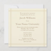 Uitnodiging of aankondiging van het Afstuderen van (Voorkant)