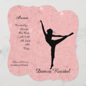 Uitnodiging of aankondiging voor dansvoordracht (Voorkant / Achterkant)