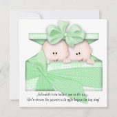 Uitnodiging of bekendmaking van het Baby shower Gr (Voorkant)