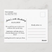 Uitnodiging of felicitatie ter gelegenheid van 50e (Achterkant)