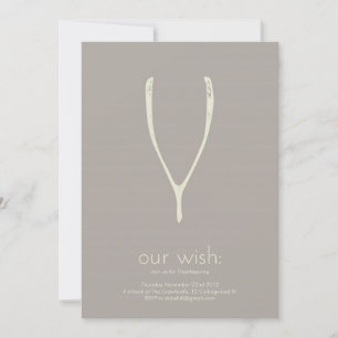 Uitnodiging of Wenskaart voor Thanksgiving met aar