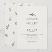 Uitnodiging Olijftak (Voorkant / Achterkant)