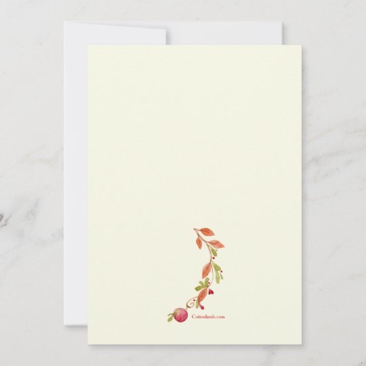 Uitnodiging om Apple Picking Festival (Achterkant)