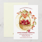 Uitnodiging om Apple Picking Festival (Voorkant / Achterkant)