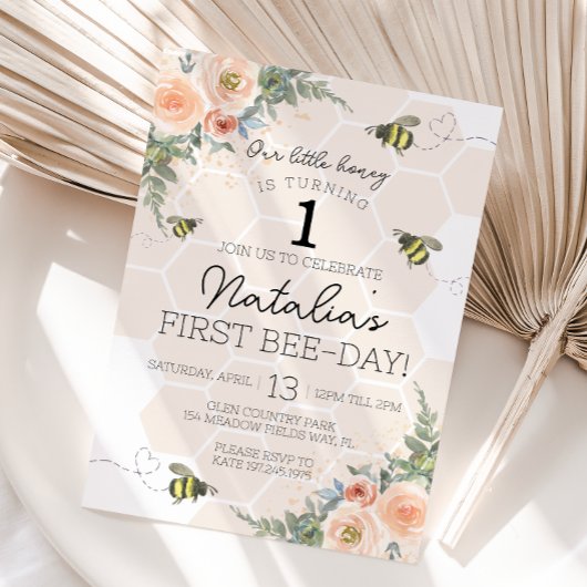 uitnodiging om bijen te Birthday