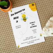 uitnodiging om bijen te Birthday