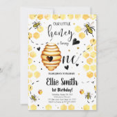 uitnodiging om bijen te Birthday (Voorkant)