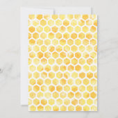 uitnodiging om bijen te Birthday (Achterkant)