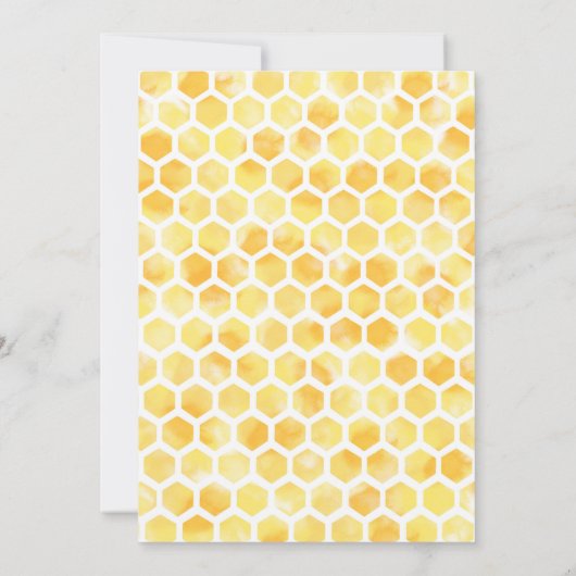 uitnodiging om bijen te Birthday (Achterkant)