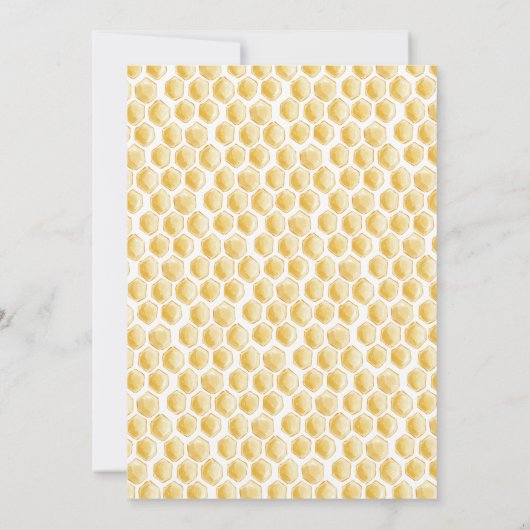 uitnodiging om bijen te Birthday (Achterkant)