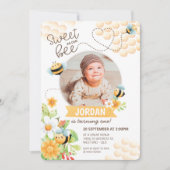 uitnodiging om bijen te Birthday (Voorkant)