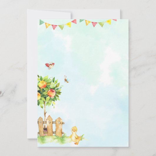 Uitnodiging om boerderij te verjaarden (Achterkant)