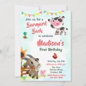 Uitnodiging om boerderij te verjaarden (Voorkant)