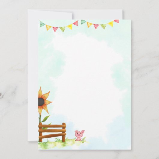 Uitnodiging om boerderij te verjaarden (Achterkant)