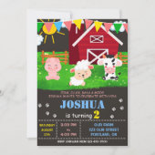 Uitnodiging om boerderij te verjaarden (Voorkant)