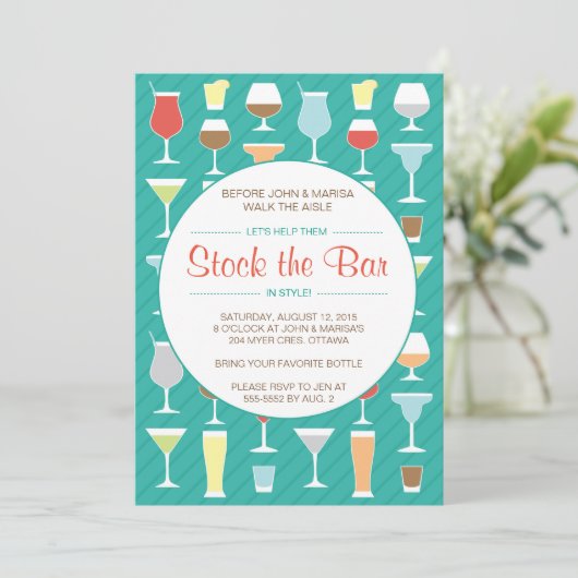Uitnodiging om de bar te stocken (Staand voorkant)