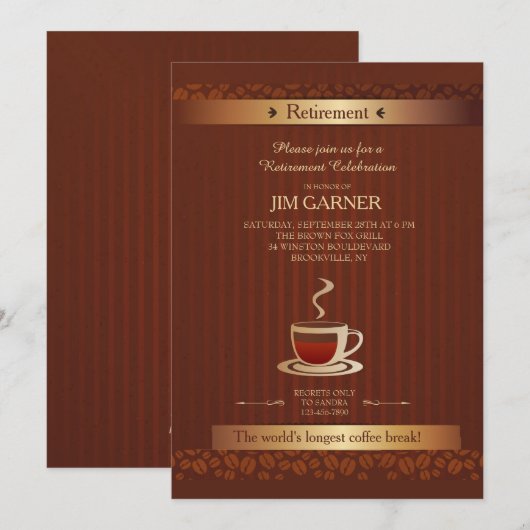 Uitnodiging om de beker af te lossen (Voorkant / Achterkant)