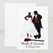 Uitnodiging om de bezemsteel over te springen (Voorkant / Achterkant)