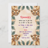 Uitnodiging om de dierentuin te bezoeken (Voorkant)