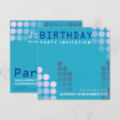 Uitnodiging om de verjaardag van de verkiezingen t (Voorkant / Achterkant)