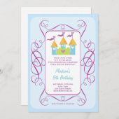 Uitnodiging om de verjaardag van het kasteel van R (Voorkant / Achterkant)