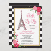 Uitnodiging om de verjaardag van Parijs te vieren  (Voorkant / Achterkant)