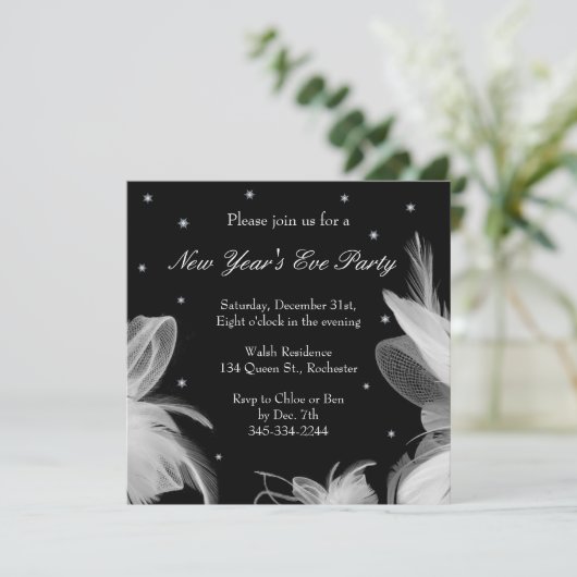 Uitnodiging om de winter in het begin van het jaar (Staand voorkant)