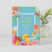 Uitnodiging om de zomer te vieren (Staand voorkant)