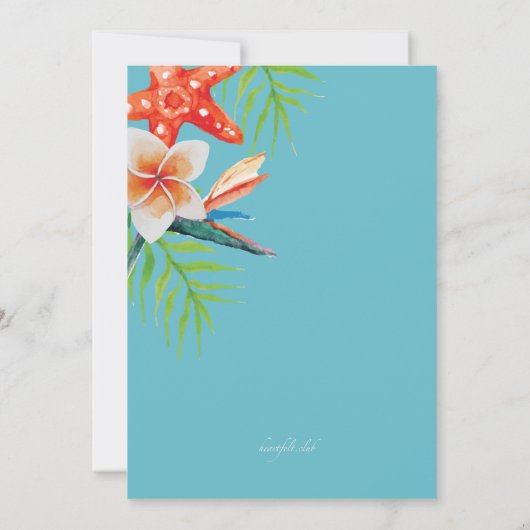 Uitnodiging om de zomer te vieren (Achterkant)