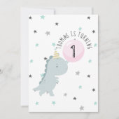  uitnodiging om dinosaur te Birthday (Voorkant)