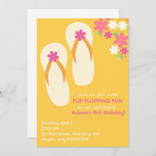 Uitnodiging om draaien omdraaien (Voorkant / Achterkant)