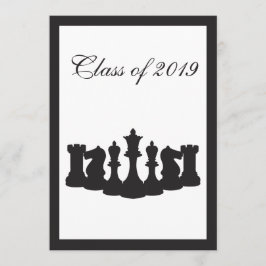 Uitnodiging om een Chess Graduation Party