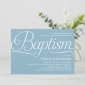 Uitnodiging om een edele Script-baptisme uit te vo (Staand voorkant)