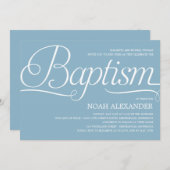 Uitnodiging om een edele Script-baptisme uit te vo (Voorkant / Achterkant)