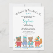 Uitnodiging om een feest te vieren voor meisjes (Voorkant)