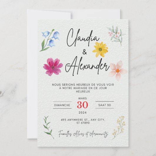 Uitnodiging om een feestje bij te wonen (Voorkant)