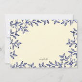 Uitnodiging om een Leaf Border (Achterkant)