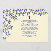 Uitnodiging om een Leaf Border (Voorkant / Achterkant)