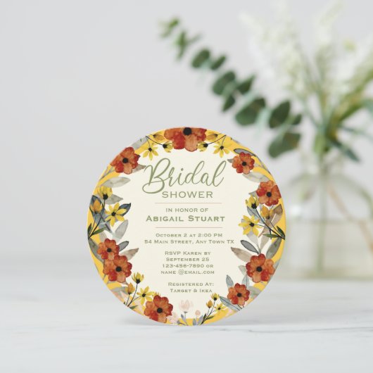 Uitnodiging om een ronde, blote douche uit te voer (Staand voorkant)