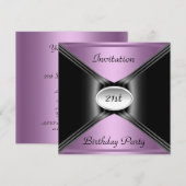 Uitnodiging om elke dag Paarse kleur aan te vragen (Voorkant / Achterkant)