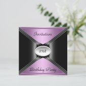 Uitnodiging om elke dag Paarse kleur aan te vragen (Staand voorkant)