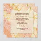 Uitnodiging om geperste bladeren (Voorkant / Achterkant)