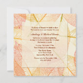 Uitnodiging om geperste bladeren (Voorkant)