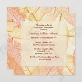 Uitnodiging om geperste bladeren (Voorkant / Achterkant)