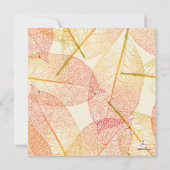 Uitnodiging om geperste bladeren (Achterkant)